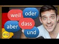 All A1 German Conjunctions | Hauptsatz & Nebensatz | Positioning