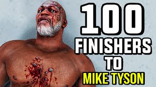 100 Finishers To Mike Tyson! (WWE 2K)