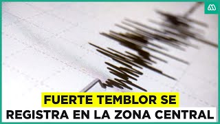 Fuerte sismo 6,3 en la zona central