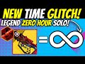 SOLO Zero Hour Infinite TIME Glitch! Legend FLAWLESS Triumph Cheese, Easy Outbreak Crafted Destiny 2