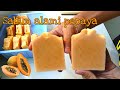 DIY Sabun alami pepaya | How i make a natural papaya soap at home, cold process soap making.