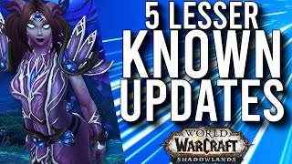 5 Lesser Known Changes Added In Patch 9.0.5 PTR In Shadowlands! -  WoW: Shadowlands 9.0