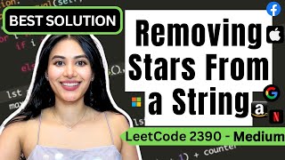 Removing Stars From a String - LeetCode 2390 - Python #leetcode75 #stack #leetcode