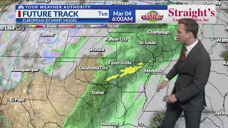 Small Rain Chances In The Forecast For Wednesday - Josh Rugger 2/25/25