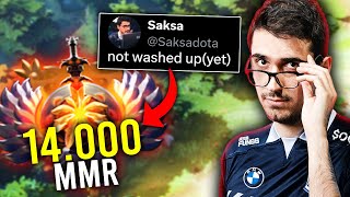 SAKSA First SUPPORT Player to Reach 14K MMR in DOTA 2! - \