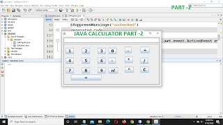 java calculator part 2 using swing