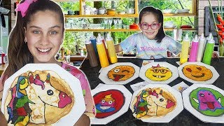 DESAFIO ARTE NA PANQUECA (Pancake Art Challenge) Mileninha