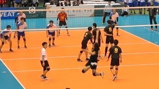 高川学園vs開智 春高バレー2018 男子3回戦 第1セット Japan volleyball