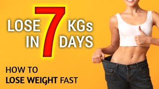 How to lose weight fast | lose 7 KGs in 7 days | weight loss | tips | remedy | #ayeshanasir | Yoga