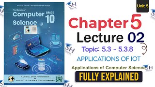 Class 10 Computer Science – Chapter 5 Lecture 2 | Topic 5.3: Applications of Internet of Thing (IoT)