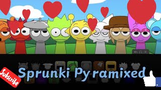 かわいい9人！SPRUNKI Pyramixed! Cute 9 characters！9 nhân vật dễ thương.