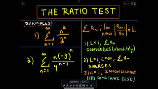 Ratio Test to Determine if a Series Converges