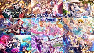 Every SIFAS µ's Fes 2 UR (Inc Recolors)