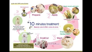 How to use Animal Ayurveda herb packs.～10minutes treatment～ ①Preparation②Apply③Wash