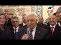 Palestinian President arrives in Bethlehem, wishes everyone a Merry Christmas