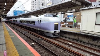 E351系 S24+S4編成 三鷹駅入線～発車 '17.08.19