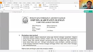 BAHAS TUNTAS PPAD SLEMAN | Bahasa Indonesia No 1-20