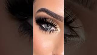 How to Create Golden Black Eye Makeup - Tutorial