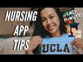 UCLA Nursing App Tips from/for Procrastinators || Tricia Ysabelle