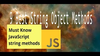 9 Best String Object Methods - JavaScript