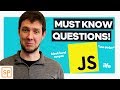 The Most ESSENTIAL JavaScript Interview Questions (With Answers!)