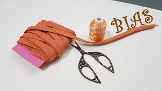 바이어스 대량 재단 하기 꿀팁 | how make a bias tape |미싱기초|  #미싱배우기  [쁘띠쏘잉]