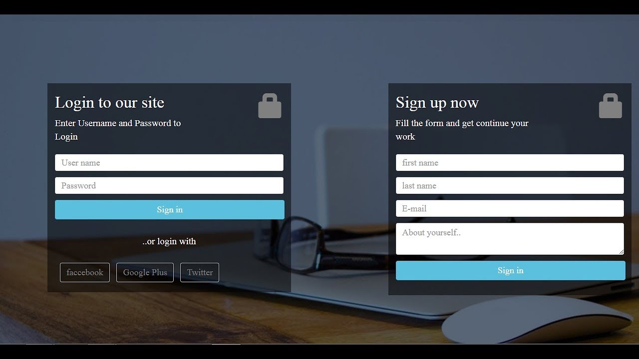 Bootstrap Login Form Example - Create Login Form Bootstrap - Bootstrap ...