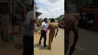 Virudhunagar Prc government bus  manager attacked in private staff are public