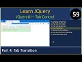 JQueryUI Tab | Part 4 - Tab Transition | JQuery Tutorials #59