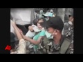 raw video villagers flee philippines volcano