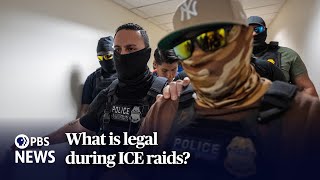 WATCH: What is legal during ICE raids?