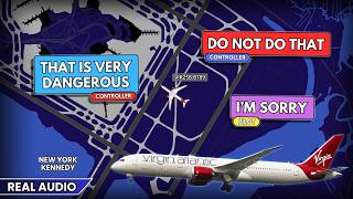“Do you understand?” Pilot leaves active frequency at busy JFK Airport between runways. Real ATC