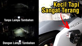 Lampu Tambahan Xmax Kecil Tapi Sangat Terang, Review Dan Tutorial Cara Pasang