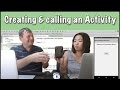Wife learns android programming - creating & calling a new activity