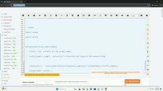 How generate specific length serial number using python