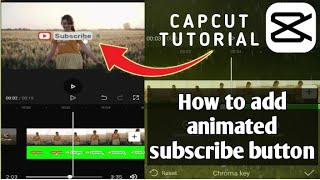How to put animated subscribe button in capcut - capcut tutorial