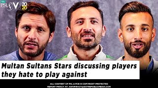 Multan Sultans Stars discussing players they hate to play against | HBL PSL 2020