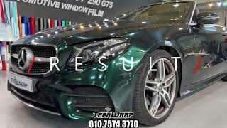 [Mercedes Benz E220d] Gloss Green Black Silk (HM07-HD)