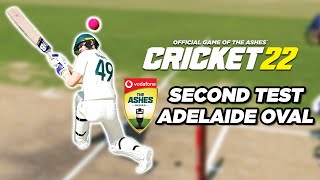 CRICKET 22 | STEVE SMITH ASHES SERIES | Second Ashes Test @ Adelaide Oval