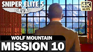 SNIPER ELITE 5 - Mission 10 Wolf Mountain - Gameplay Walkthrough 4K 60FPS