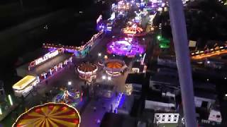 Leeds Valentines Fair - from the air (4K)