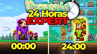 PASSEI 24 HORAS DA VIDA REAL NO TERRARIA EXPERT EM SQUAD @RubioKn @TioHoby @NiFF