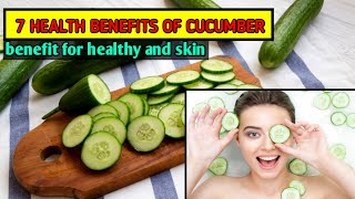 CUCUMBERS HEALTH BENEFITS NUTRITIONAL CONTENT AND USES | HEALTHY FRIENDS | BESTIE