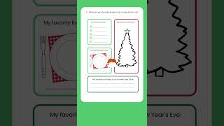 FREE Printable Festive Holiday Worksheets #learningshorts