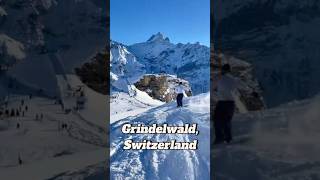 📍Grindelwald, Switzerland 🇨🇭🏔️⛷️ #switzerland #travel #holiday #skiing