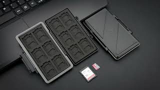 JJC 36 Slots SD/ Micro SD/ TF Card Case Holder for 24 x MicroSD/TF \u0026