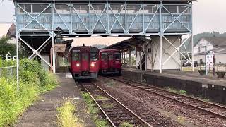 立派な跨線橋のある駅❗️豊肥本線三重町