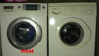 Wash race No.358 - Siemens Serie IQ (TOL) vs bosch classixx 1000 (BOL) - cotton 60'c