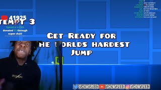 Ishowspeed breaks his computer playing Geometry dash