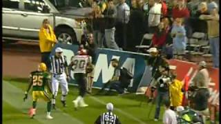 Henry Burris late touchdown pass to Jermaine Copeland - August 13, 2009